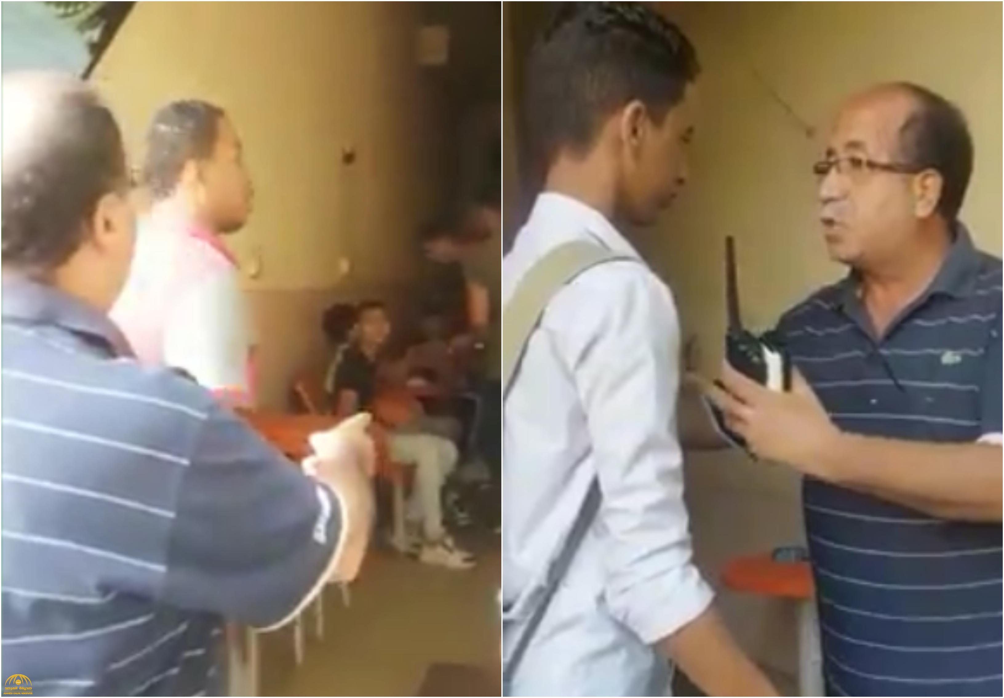 شاهد : ردة فعل رئيس حي في القاهرة تفاجأ بوجود طلاب هاربين من المدرسة لتدخين "الشيشة"!