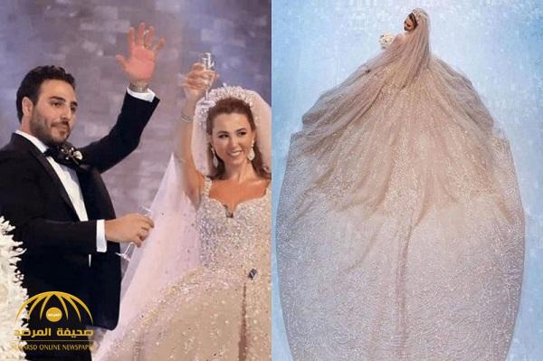 شاهدوا مدوِّنة لبنانية مسلمة تتزوّج من رجل أعمال مسيحيّ بحفل زفاف ضخم !