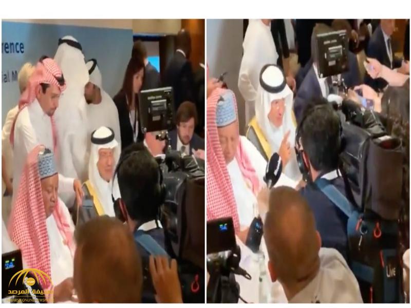 شاهد .. ازدحام مراسلي وسائل الإعلام العالمية حول الأمير "عبدالعزيز بن سلمان" !