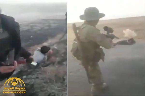 شاهد .. فيديو صادم لجنود موالون لتركيا يعدمون 6 مدنيين بالرشاش في الحسكة السورية