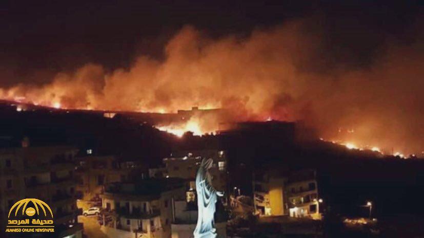 شاهد بالفيديو ... نائب يشعل حريق جديد ويثير غضب اللبنانيين  بعد مئات  الحرائق في لبنان  !