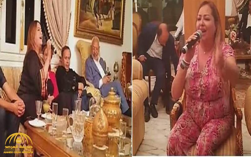 شاهد فيديو مسرب  : "راشد الغنوشي" زعيم حركة "النهضة" التونسية يشارك في حفل غنائي خاص مع عدد من الفنانات!