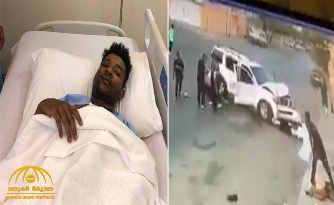 شاهد : أول صور للشاب ضحية الدهس بسيارة مفحط بالرياض .. والكشف عن حالته الصحية