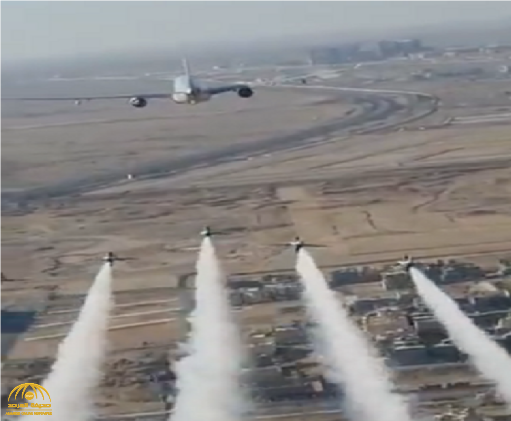 شاهد ... حقيقة الفيديو المتداول ل "مقاتلات موكب الملك" فوق أجواء الرياض !