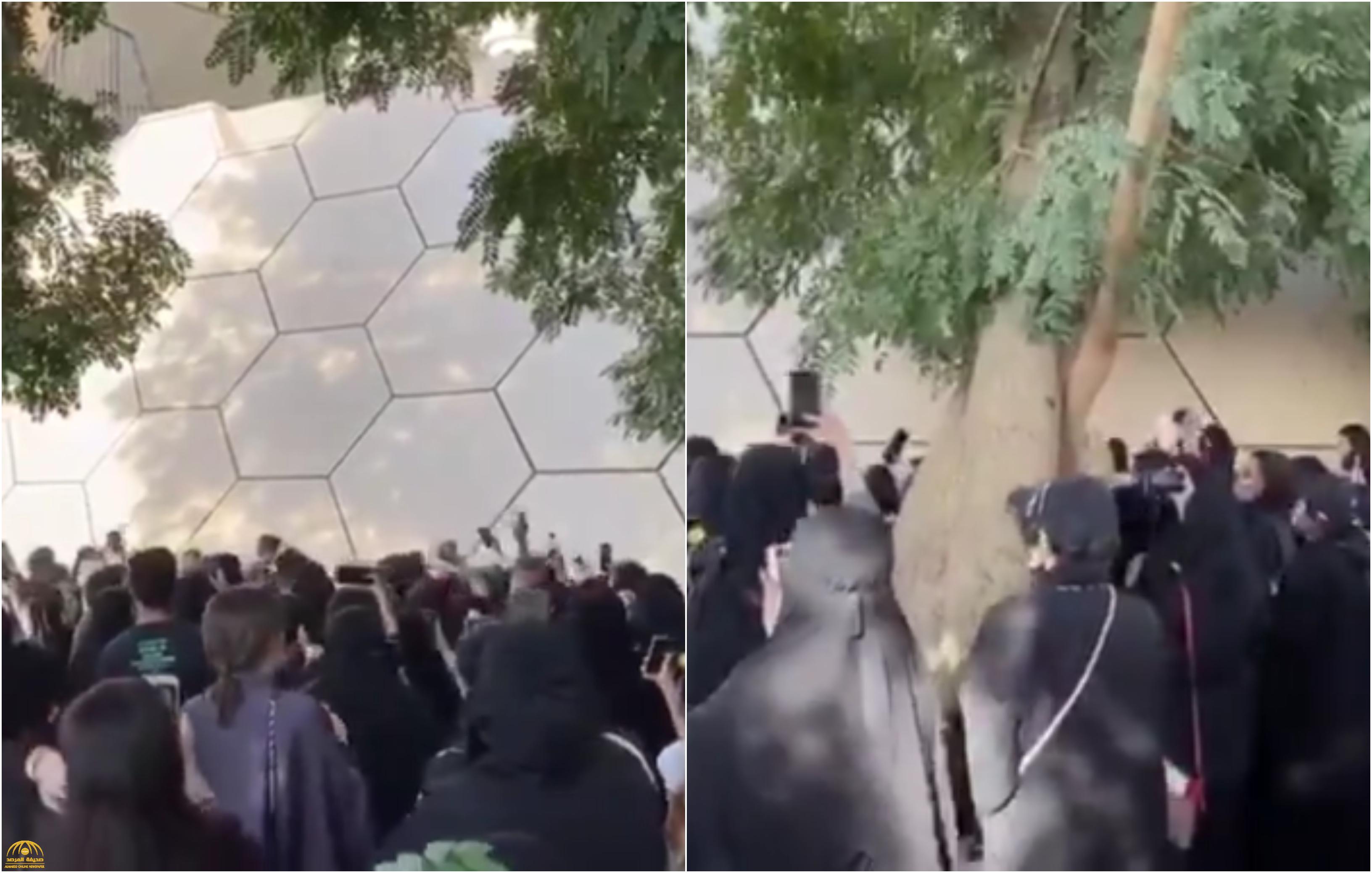 شاهد: حماس وهتاف الجماهير أثناء "بروفة" فرقة BTS في محيط استاد الملك فهد