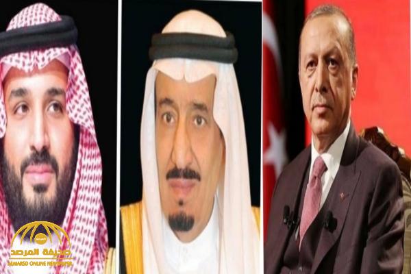 الملك سلمان وولي العهد يبعثان برقية إلى الرئيس التركي رجب طيب أردوغان