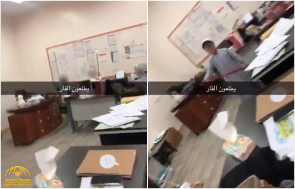 بالفيديو: شاهد.. معلمات يستعن بطلاب لمواجهة فأر تسلل إلى غرفتهن في إحدى مدارس الدمج!