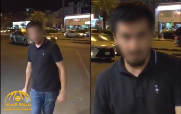 شاهد: فيديو متداول لوافد يصرخ ويقوم بتصرفات غريبة في شارع عام بالمملكة
