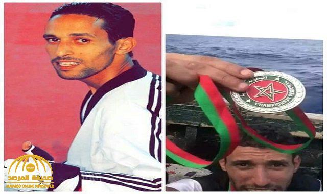 شاهد : رياضي  مغربي يهاجر لأوروبا عبر "قوارب الموت" ويرمي ميداليته في البحر