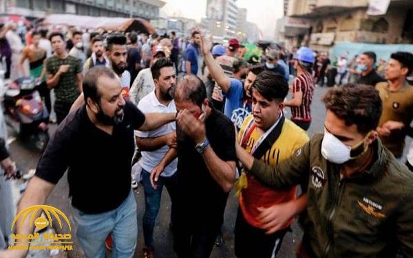 شاهد: إطلاق الرصاص الحي على المتظاهرين العراقيين ضد الفساد وسط بغداد