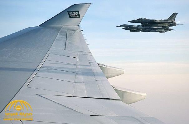 شاهد: الجلعود ينشر صورة من داخل طائرة ولي العهد لمقاتلات حربية ترافقهم في المجال الجوي الإماراتي   ‏⁧‫