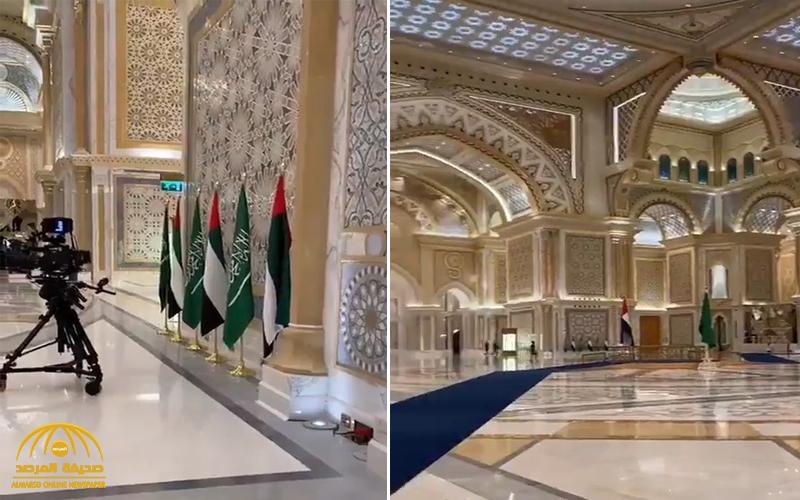 بالفيديو .. معزوفة "أنت ملك" بقصر الوطن في أبوظبي بانتظار وصول الأمير محمد بن سلمان
