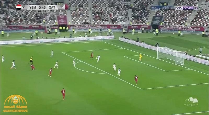 بالفيديو : قطر تكتسح اليمن بـ 6 أهداف وتحتل وصافة المجموعة الأولى في "خليجي 24"