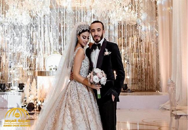 بالفيديو والصور.. شاهد: حفل زفاف مريم ناظم أول عارضة أزياء يمنية.. وهكذا خطفت الأنظار !