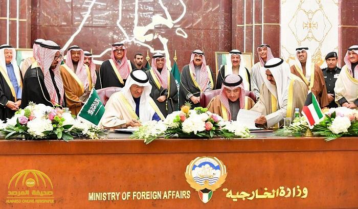 بالفيديو : السعودية توقع مع الكويت اتفاقية هامة بشأن المنطقة  "المغمورة "المشتركة بين الدولتين