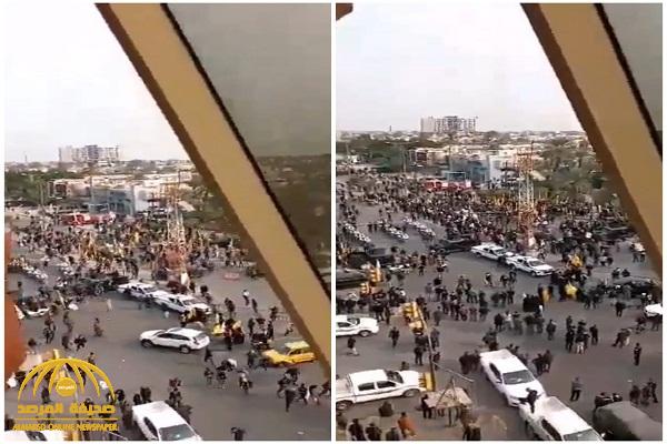 شاهد: تبادل إطلاق نار خلال تشييع سليماني والمهندس في بغداد