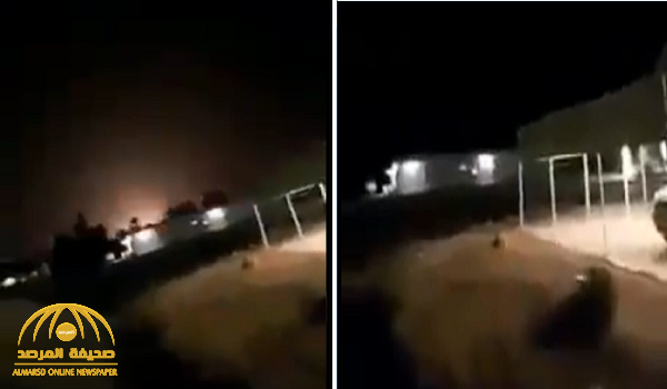 بالفيديو.. لحظة سقوط الصواريخ الإيرانية على قاعدة عين الأسد
