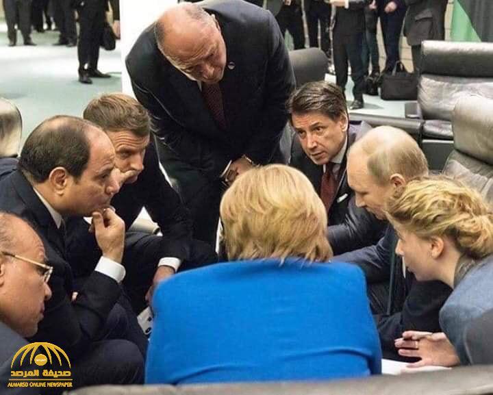 بعد تداول الصورة بشكل واسع.. الكشف عن سر النقاش الذي دار بين "السيسي" وعدد من قادة العالم في مؤتمر برلين!