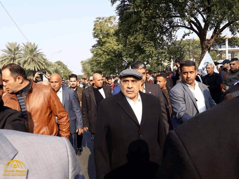 شاهد بالصور.. رئيس الوزراء العراقي يشارك في تشييع جثمان قاسم سليماني