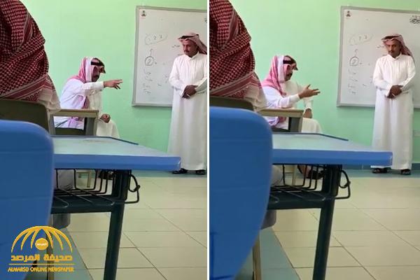شاهد.. أمير عسير يوجه رسالة للطلاب من داخل فصل بأحد مدارس المنطقة