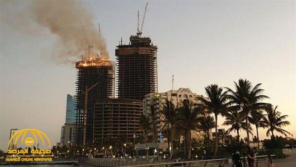 معلومات تكشف عن مفاجأة بشأن برج الكورنيش المحترق في جدة