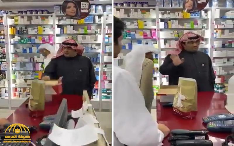 شاهد : وزير كويتي ينفعل على عامل صيدلية لبيع الكمامات بأسعار مرتفعة