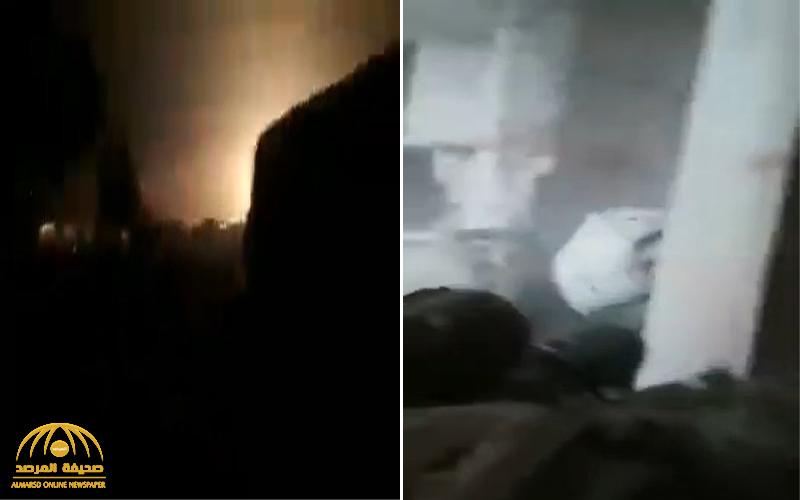بالفيديو : شاهد لحظة القصف الذي قتل عشرات الجنود الأتراك بإدلب