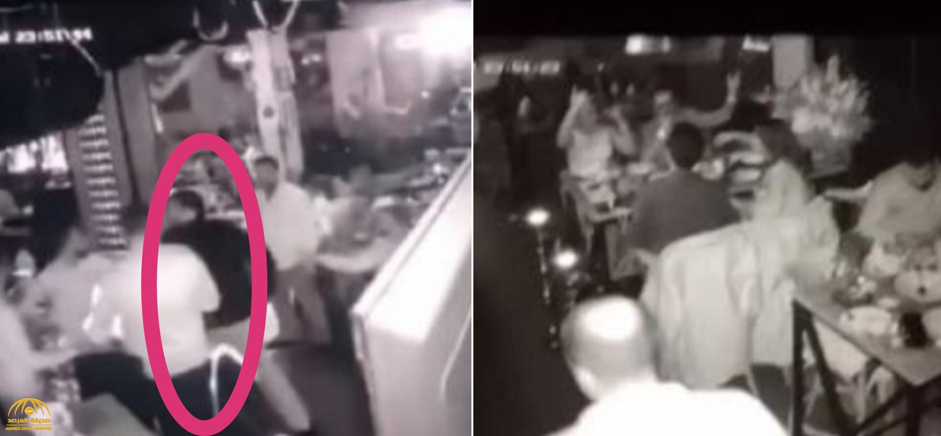 بالفيديو.. مشاجرة وإطلاق نار وإصابة امرأة في مطعم أردني