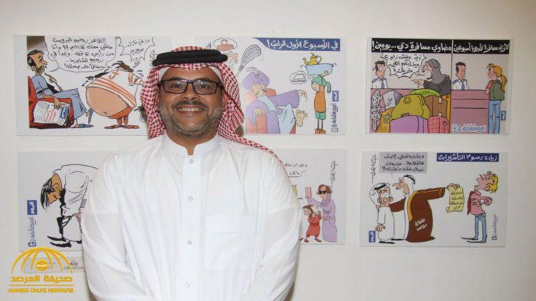 إصابة رسام كاريكاتير سعودي بفيروس كورونا.. وأول تعليق له من داخل الحجر بالمستشفى