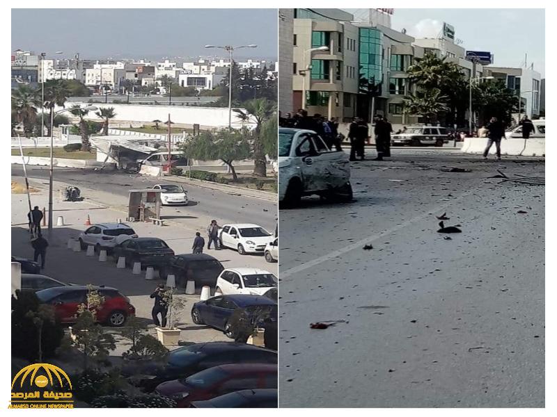بالفيديو والصور: تفجير انتحاري بالقرب من السفارة الأمريكية في تونس .. والكشف عن الخسائر