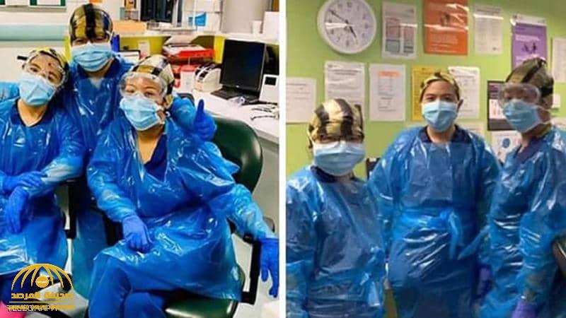 3 ممرضات ارتدين أكياس قمامة لمواجهة كورونا في مستشفى ببريطانيا.. فكانت الصدمة!