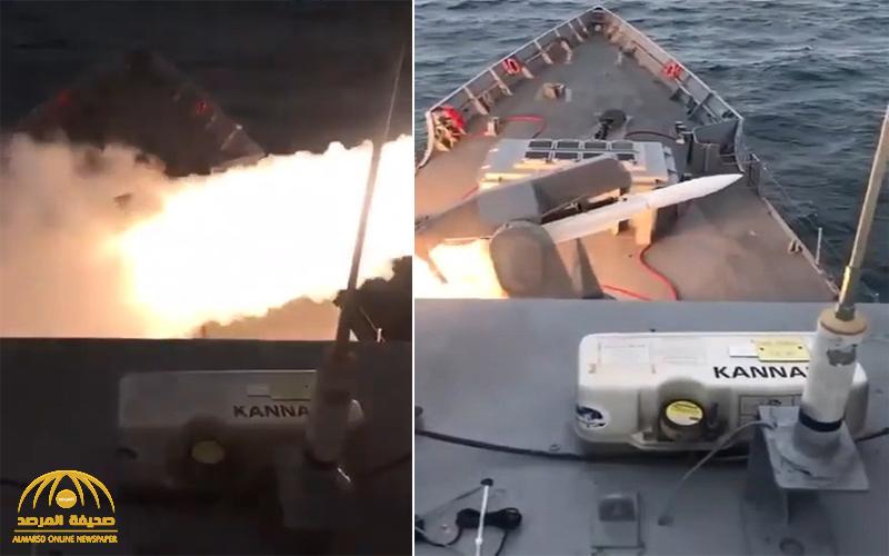 بينما يحارب العالم كورونا .. شاهد : سفينة حربية تركية تستهدف مدينة ليبية بصاروخ