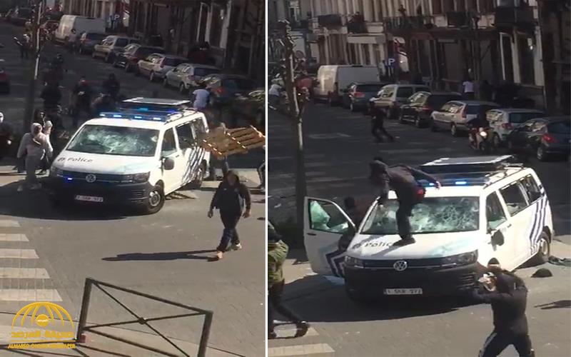شاهد : مهاجرون مغاربة يعتدون على الشرطة البلجيكية بسبب كورونا !