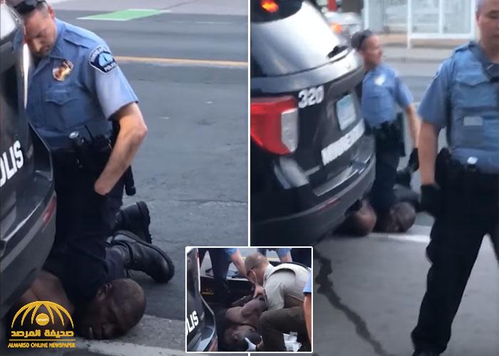 "وضع رجله فوق عنقه " .. شاهد شرطي أمريكي يقتل رجل أسود أثناء القبض عليه