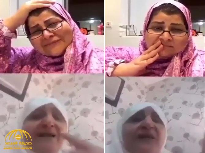 شاهد: مسنة تنهار باكية بعد ترك ابنها لها من أجل زوجته