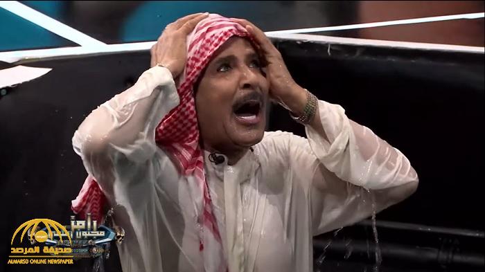 شاهد: لحظة سقوط الفنان عبدالله بالخير في بركة مياه برنامج "رامز مجنون رسمي".. وهذا رد فعله