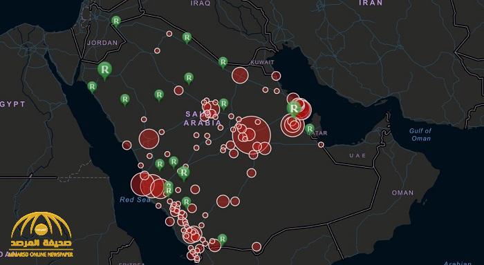 شاهد: خريطة توزيع وفيات كورونا الـ39 اليوم الأربعاء في المملكة