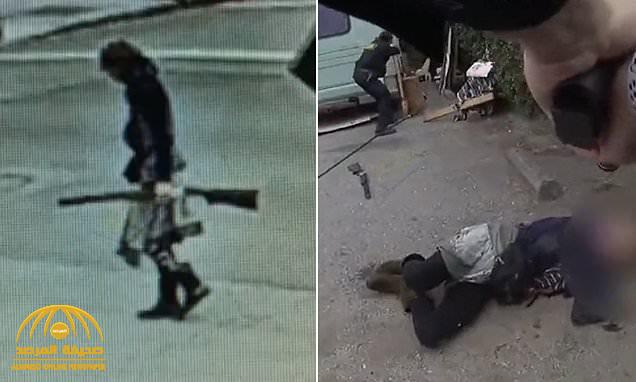 شاهد: امرأة تحمل بندقية وتطلق النار على ضباط الشرطة في كاليفورنيا.. والنهاية "مأساوية"