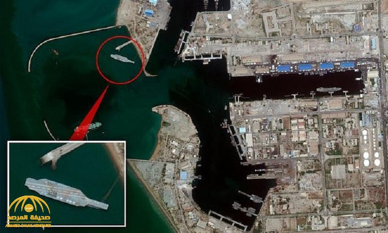 صور من الأقمار الاصطناعية  تفضح خدعة  إيران في  بناء  حاملة طائرات "مزيفة"