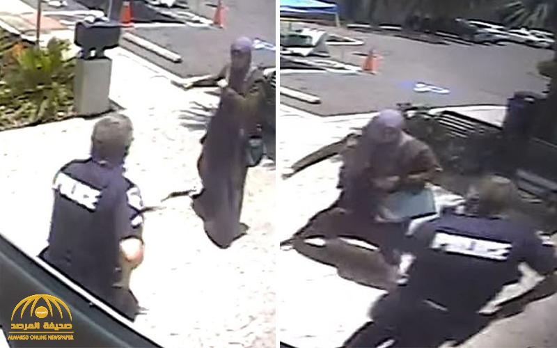 استدرجته بحجة مساعدتها .. شاهد : امرأة إرهابية تهاجم شرطي أمريكي في ولاية فلوريدا بسكين
