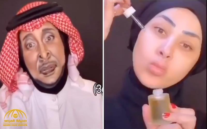 شاهد : فتاة تقلد شكل الفنان عبدالمجيد عبدالله بالمكياج وتغني بصوته !