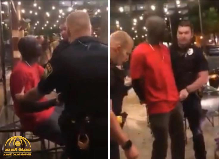 شاهد: رجال شرطة أمريكيون يقيدون رجل أسود بعد القبض عليه .. وبعد إظهار هويته كانت المفاجأة!
