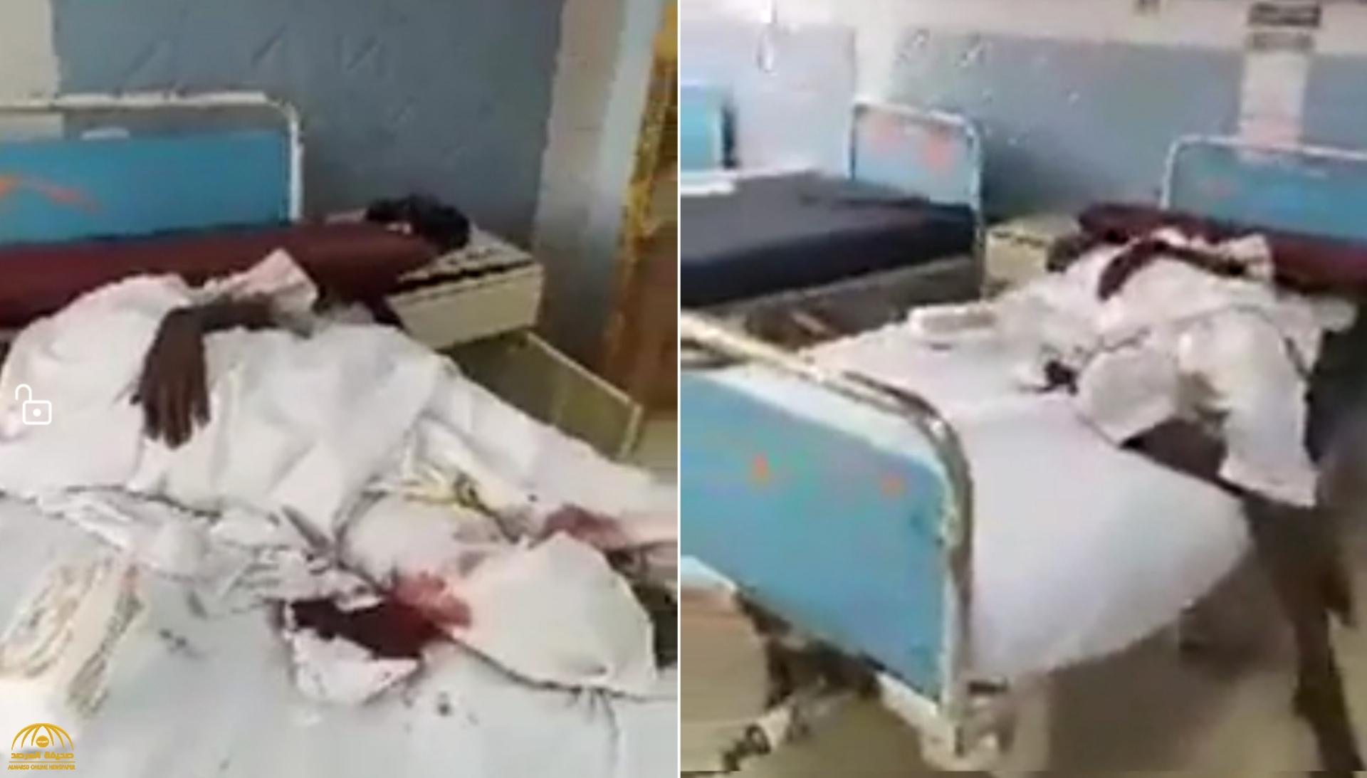 شاهد.. فيديو صادم لمريض مصري مصاب بكورونا نزف وتوفي داخل المستشفى دون علاج