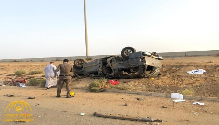 بالصور.. حادث مروع يخلف حالتين وفاة ويصيب 10 أشخاص على طريق الساحل بـ"جدة"