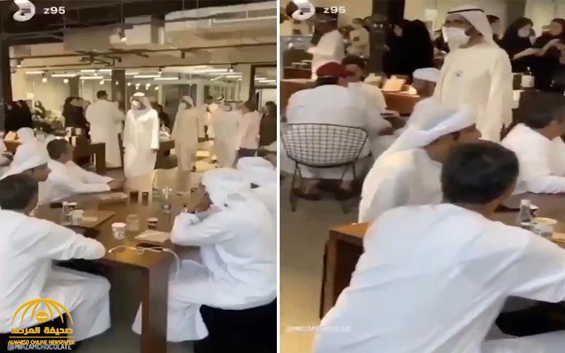 بالفيديو : محمد بن راشد يفاجئ رواد مقهى في دبي .. شاهد ردة فعلهم!