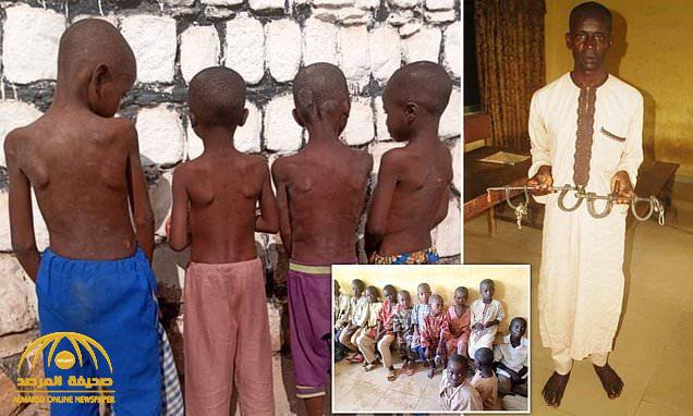 شاهد : واعظ  نيجيري يحتجز أطفالا داخل مدرسة قرآن  ويعذبهم بالسلاسل الحديدية!