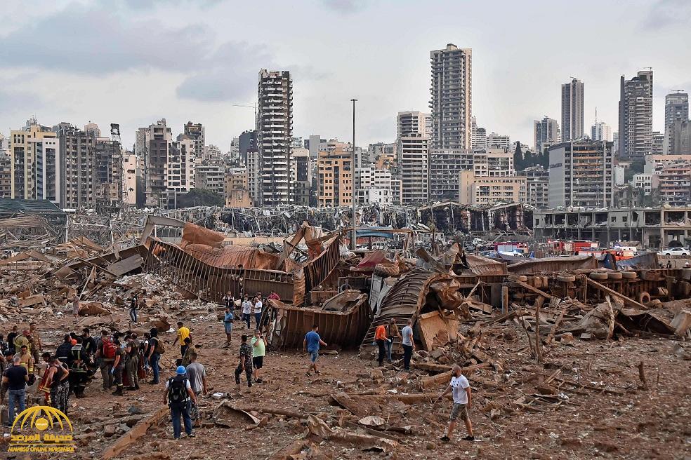 "‫شيء غير معقول".. شاهد : لقطات علوية تظهر حجم الدمار الهائل الذي خلفه انفجار بيروت وحولها إلى مدينة منكوبة