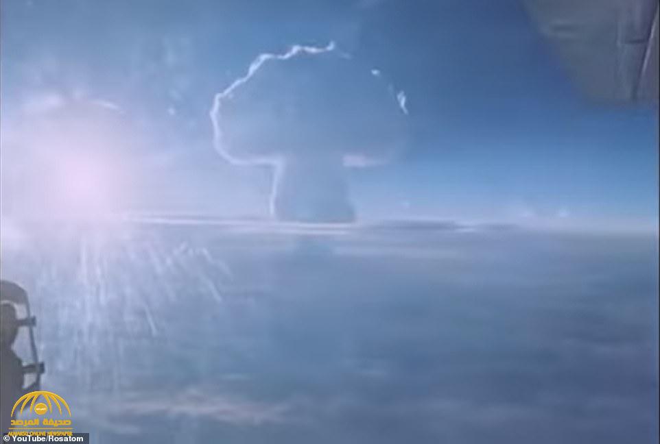 شاهد: روسيا  تكشف لأول مرة عن فيديو لأكبر انفجار نووي أقوى من قنبلة هيروشيما  بـ 3 آلاف مرة