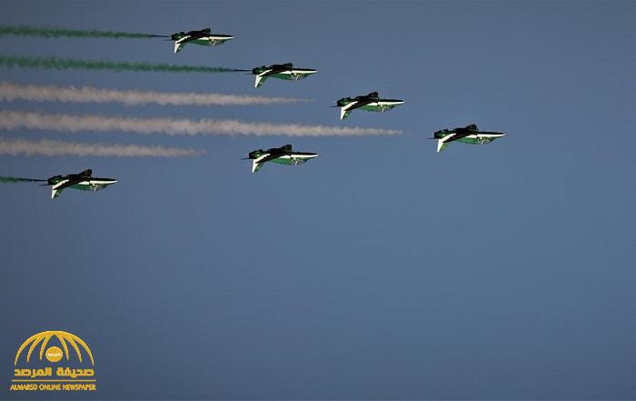 شاهد.. صور جديدة توثق العرض الجوي في سماء الرياض بمناسبة "اليوم الوطني"