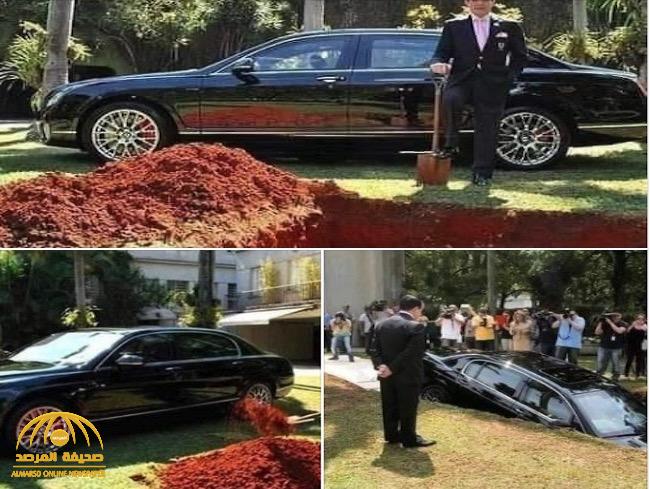 ملياردير يدفن سيارته "البنتلي" في حفرة كبيرة تحت الأرض.. والسبب "صادم" – فيديو
